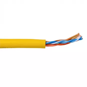 Cabo de rede ACT CAT5E U/UTP flexível amarelo 305 m