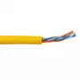 Cabo de rede ACT CAT5E U/UTP flexível amarelo 305 m