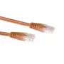 Cabo patch U/UTP CAT6A ACT castanho de 7 metros com fichas RJ45
