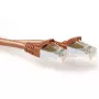 Cabo patch SFTP CAT6A ACT castanho de 25,00 metros com proteção das patilhas e fichas RJ45