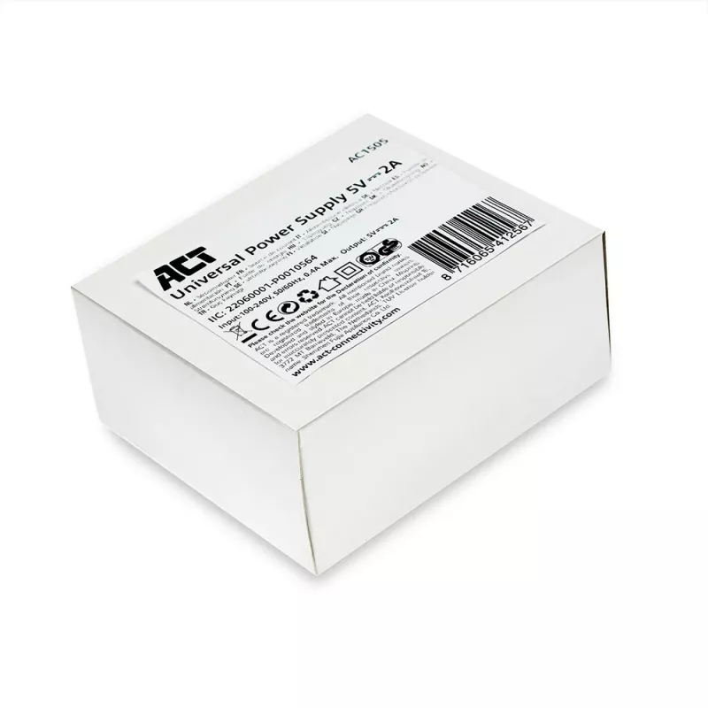 Fonte de alimentação universal ACT 5V 2A