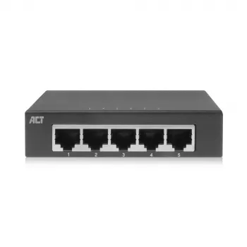Comutador não gerido ACT AC4415 Gigabit Ethernet 5 portas 10 Gbit/s