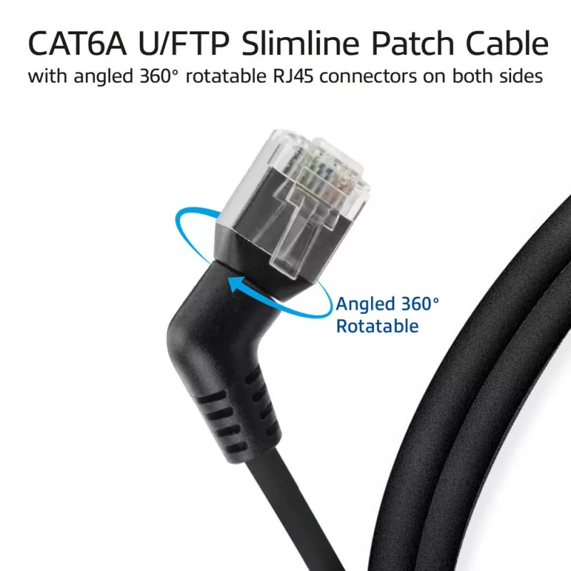 Cabo de rede ACT DD1907 Cat6 U/FTP (STP) 7 m, RJ-45 para RJ-45, contactos dourados, preto
