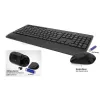 Conjunto de teclado e rato sem fios ACT (Azerty), clique silencioso, ecológico, de materiais reciclados