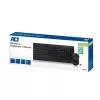 Conjunto de teclado e rato sem fios ACT (Azerty), clique silencioso, ecológico, de materiais reciclados
