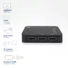 Comutador HDMI 4K ACT 5 entradas, 1 saída, HDMI, preto, 2160p, 18 Gbit/s, 4096 x 2160 píxeis, 4K Ultra HD