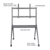 Suporte de chão móvel ACT para TV/monitor, 50 polegadas a 86 polegadas, VESA, 127 cm (50 polegadas), 2,18 m (86 polegadas), 200 x 200 mm, 800 x 600 mm, alumínio, plástico, aço, cinzento