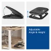 Repousa-pés ergonómico ACT com altura ajustável e rolos de massagem