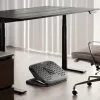 Repousa-pés ergonómico ACT com altura ajustável e rolos de massagem