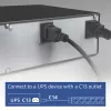 Unidade de distribuição de energia ACT PD3004 19 polegadas C14 IEC60320 com 8 tomadas Type-F, 3 m H05VV-F 3G1.0, 230 V 10 A