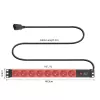 ACT PD3155 PDU de 19 polegadas, entrada C14, 8 tomadas tipo E, 3 m