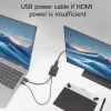 Adaptador de cabo de vídeo ACT AC7536 0,24 m HDMI + USB DisplayPort preto