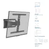Suporte de parede para TV totalmente articulado ACT AC8357 para ecrãs de 43 a 90 polegadas, VESA 100x200 – 600x400, inclinação -15° – 3°, rotação ±30°, carga máxima 50 kg, ultraplano