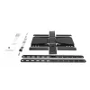 Suporte de parede para TV totalmente articulado ACT AC8357 para ecrãs de 43 a 90 polegadas, VESA 100x200 – 600x400, inclinação -15° – 3°, rotação ±30°, carga máxima 50 kg, ultraplano