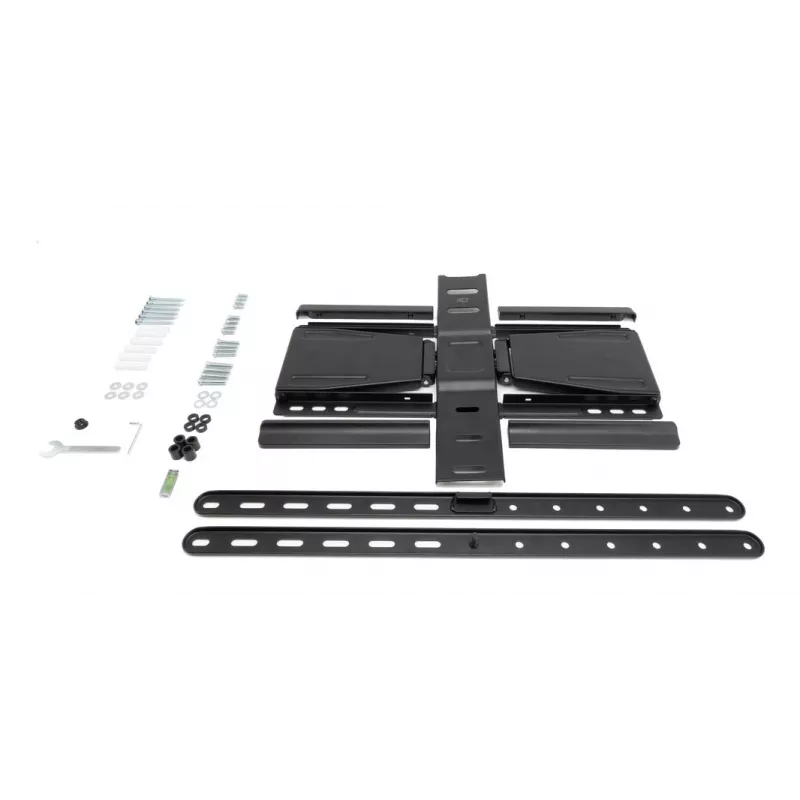 Suporte de parede para TV totalmente articulado ACT AC8357 para ecrãs de 43 a 90 polegadas, VESA 100x200 – 600x400, inclinação -15° – 3°, rotação ±30°, carga máxima 50 kg, ultraplano