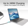 Cabo USB4 80Gbps Thunderbolt 5 ACT 240W USB Type-C, certificado USB-IF, 1,5 metros