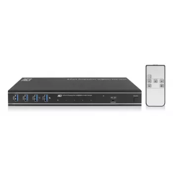 Comutador KVM ACT DisplayPort 4 portas 4K@60Hz