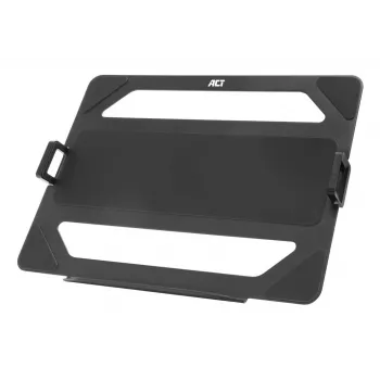 Prateleira universal ACT para portátil para braços de monitor, preto, aço, 29,5 cm (11,6 polegadas), 43,9 cm (17,3 polegadas), 9 kg, 75 x 75 mm