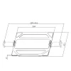 Prateleira universal ACT para portátil para braços de monitor, preto, aço, 29,5 cm (11,6 polegadas), 43,9 cm (17,3 polegadas), 9 kg, 75 x 75 mm