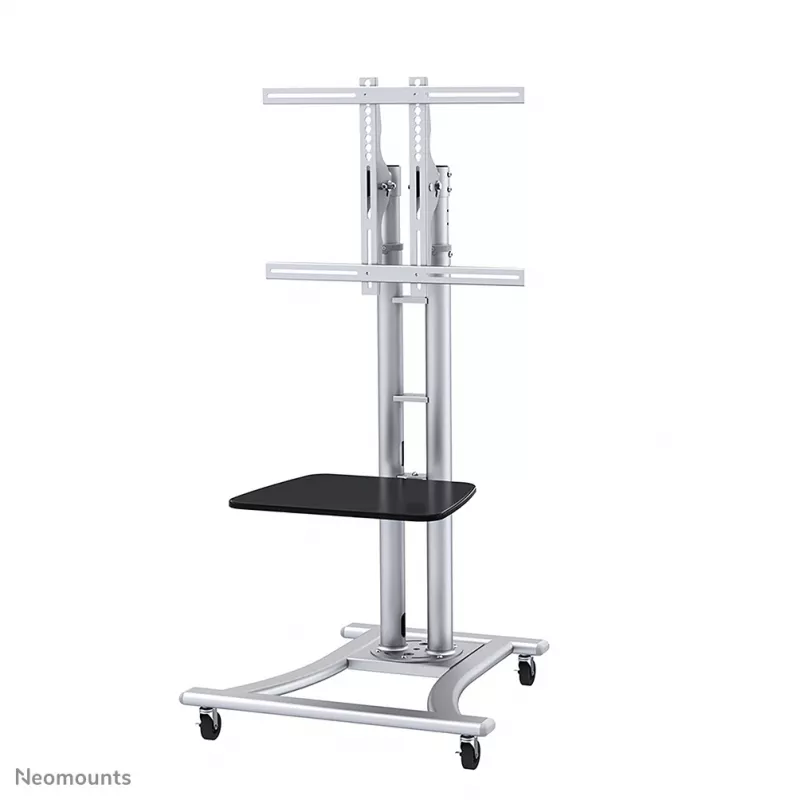Neomounts PLASMA-M1800E Suporte móvel para TV 27-70 polegadas, prateado, suporte de chão portátil, aço, 50 kg, 68,6 cm (27 polegadas), 177,8 cm (70 polegadas)