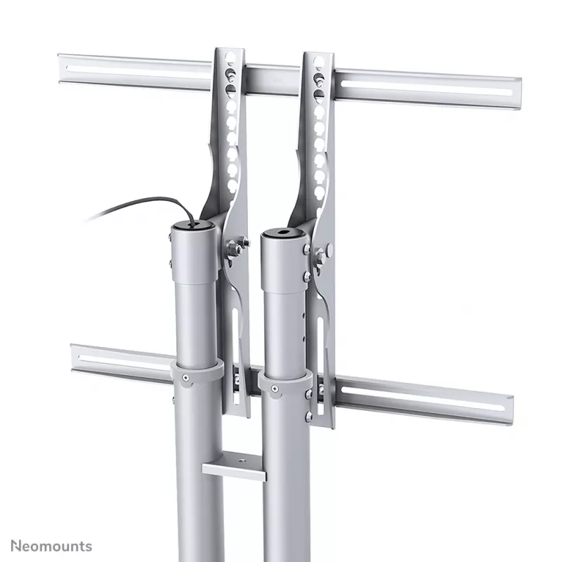 Neomounts PLASMA-M1800E Suporte móvel para TV 27-70 polegadas, prateado, suporte de chão portátil, aço, 50 kg, 68,6 cm (27 polegadas), 177,8 cm (70 polegadas)