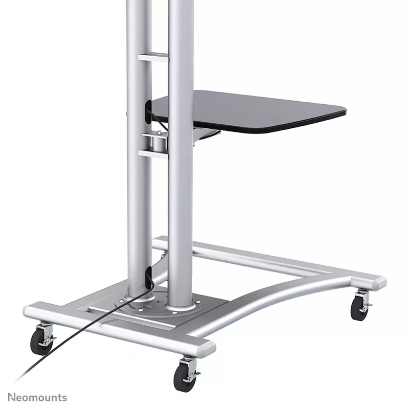 Neomounts PLASMA-M1800E Suporte móvel para TV 27-70 polegadas, prateado, suporte de chão portátil, aço, 50 kg, 68,6 cm (27 polegadas), 177,8 cm (70 polegadas)