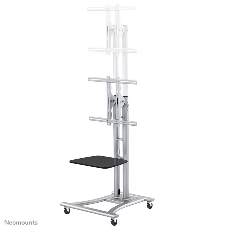 Neomounts PLASMA-M1800E Suporte móvel para TV 27-70 polegadas, prateado, suporte de chão portátil, aço, 50 kg, 68,6 cm (27 polegadas), 177,8 cm (70 polegadas)