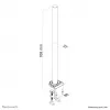 Neomounts FPMA-D935POLE Vara de extensão para braço de monitor - altura 70 cm