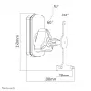 Suporte de parede e teto Neomounts para Sonos Play: compatível com Play:1 e Play:3, branco, carga máxima 10 kg, profundidade 100 mm