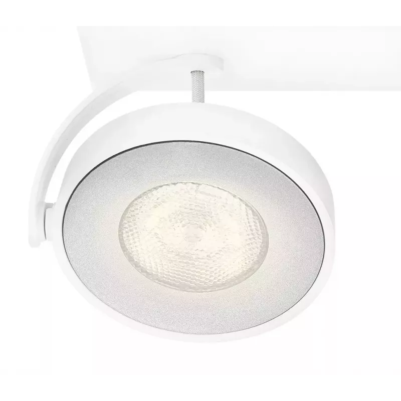 Foco LED de superfície Signify Philips Dimmable Clockwork 6,5W, 500 lm, 2700 K, IP20, branco