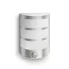 Aplique de parede exterior Philips myGarden Python 5,5 W LED, aço inoxidável/branco, sensor IR, 220–240 V