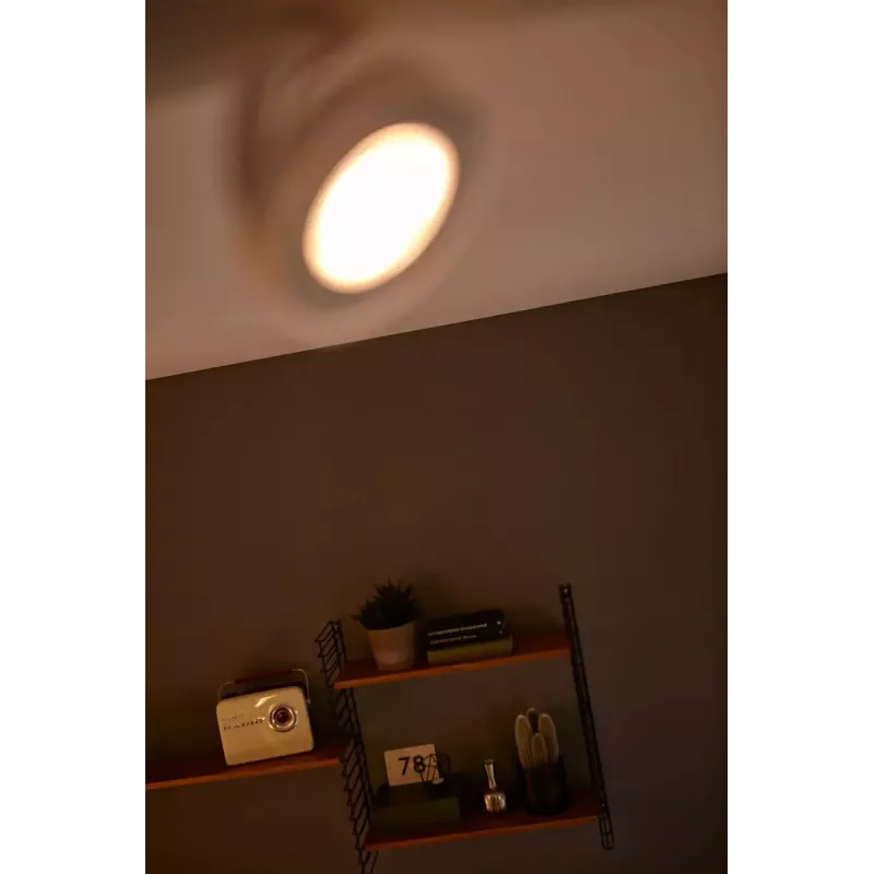 Philips WarmGlow LED Clockwork Aplique de teto/parede 4x LED, 18 W total, 2700 K, 2000 lm, regulável, IP20, branco