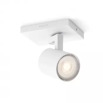 Aplique de superfície Signify Philips myLiving 5309031P0, GU10 LED 3.5W, 2700K, 255 lm, branco, regulável