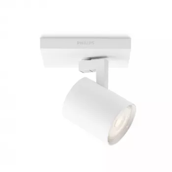 Aplique de superfície Signify Philips myLiving 5309031P0, GU10 LED 3.5W, 2700K, 255 lm, branco, regulável