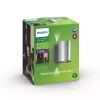 Philips myGarden Buxus aplique de parede 4,5 W, aplique de parede exterior, aço inoxidável, metal, IP44, terraço, jardim, I
