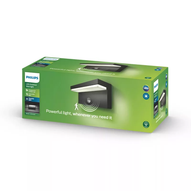 Philips myGarden 1648493P3 aplique de parede exterior lâmpada(s) não substituível(is) LED 9 W F