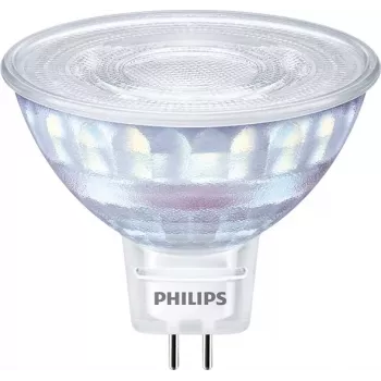 Lâmpada LED Philips MR16 GU5.3 7W (equivalente a 50W), 621 lm, 2200K branco quente, ângulo de abertura 36°, CRI 80, 15000 h