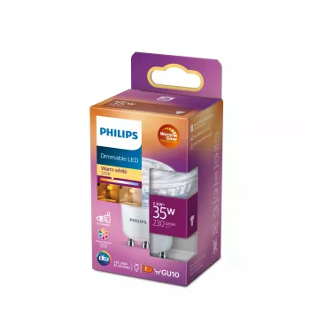Philips Spot 35W PAR16 GU10, 2,6 W, 35 W, GU10, 230 lm, 15000 h, luz quente