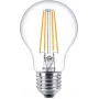 Lâmpada LED Filament Philips A60 7W (equiv. 60W) E27 transparente 2700K pack de 2