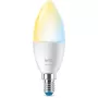 Lâmpada inteligente WiZ vela 40 W C37 E14 Wi-Fi branco