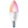 Lâmpada inteligente WiZ vela 40 W C37 E14 Wi-Fi branco classe de eficiência energética F