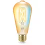 Lâmpada inteligente WiZ Filament âmbar 6,7W ST64 E27 Wi-Fi dourado