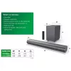 Barra de som Philips TAB6100/10 2.1 canais 80 W RMS Dolby Atmos