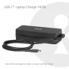 Carregador para portátil USB-C CLUB 3D 140W, alimentação, compatibilidade universal, cabo de 1 m, preto