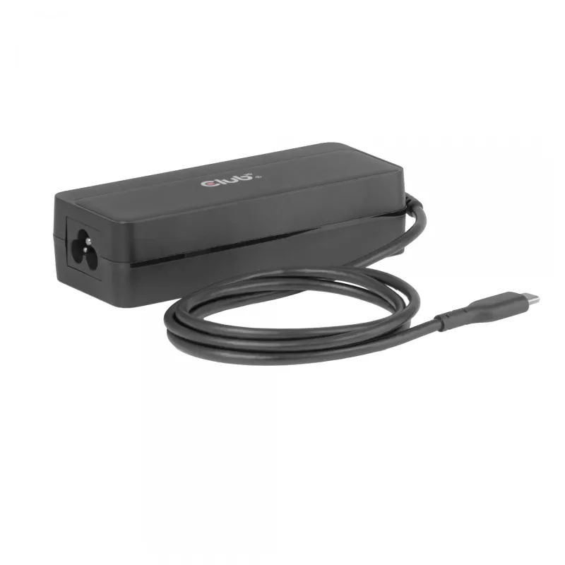 Carregador para portátil USB-C CLUB 3D 140W, alimentação, compatibilidade universal, cabo de 1 m, preto