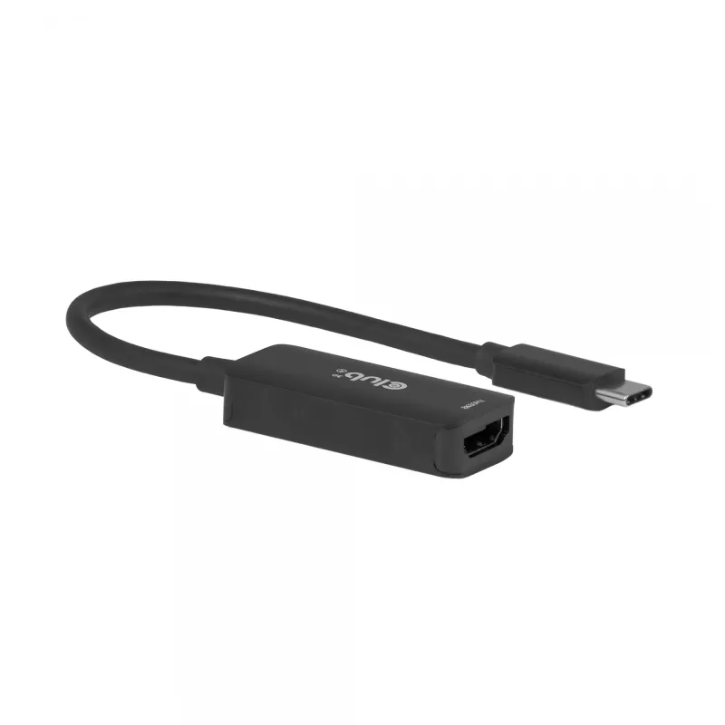 Adaptador USB-C para HDMI 2.1 Club 3D CAC-2505 — 8K@60Hz, USB Type-C para HDMI + USB, 0,12 m