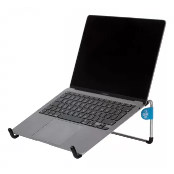 R-Go Tools R-Go Steel Basic suporte para portátil, prateado, prateado, aço, 25,4 cm (10 polegadas), 55,9 cm (22 polegadas), 5 kg, 0 - 110 mm