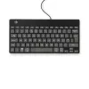R-Go Tools teclado ergonómico R-Go Compact Break, teclado compacto com software de pausas, QWERTY (UK), com fios, preto