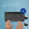R-Go Tools teclado ergonómico R-Go Compact Break, teclado compacto com software de pausas, QWERTY (UK), com fios, preto