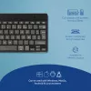 Teclado ergonómico R-Go Tools R-Go Compact Break, teclado compacto com software de pausas, AZERTY (FR), Bluetooth, preto
